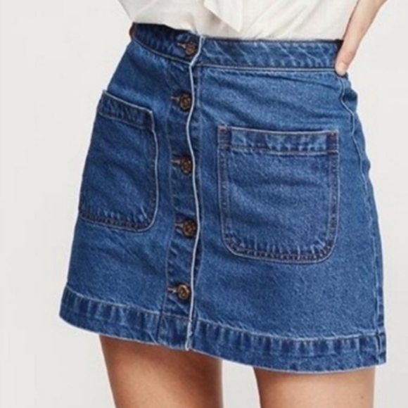 Free People Dresses & Skirts - NWOT Free People We the Free Denim Skirt with Pockets